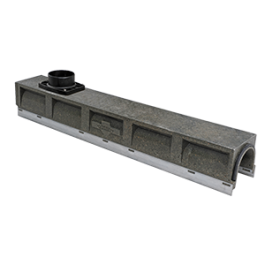 Poly Fortis 1000 mm mit Stutzen auf Nutseite